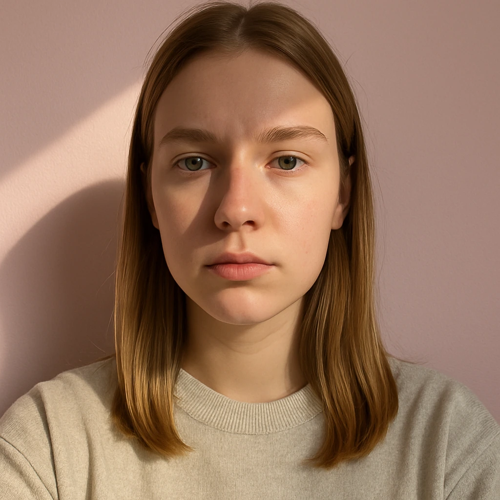 Portrait lighting illustration — original sample