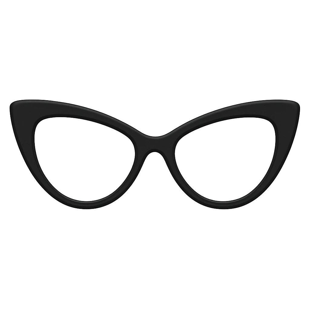 Cat-eye frame example