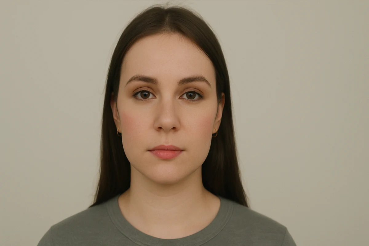 Illustrative digital makeup frame — illustrative example