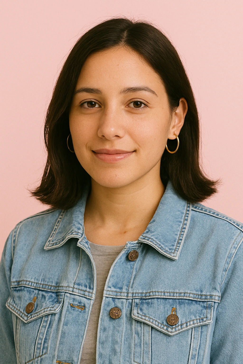 Portrait in a denim jacket